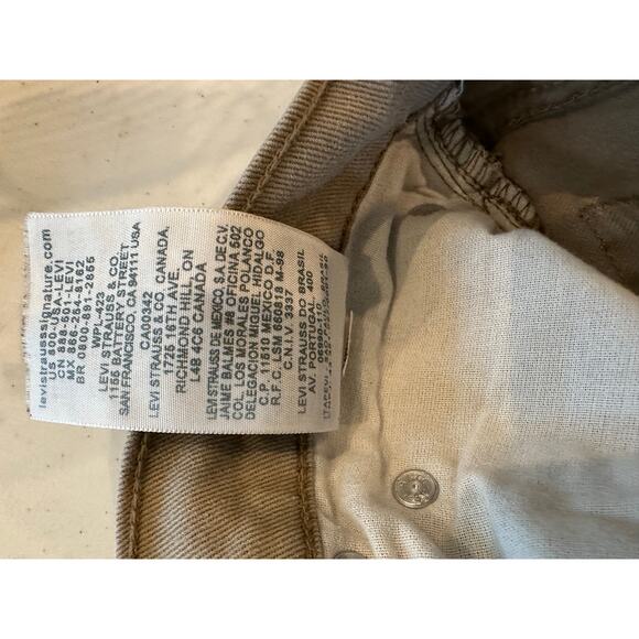 Signature by Levi Strauss Mid Rise Skinny Jeans Junior 30”Waist 30” Inseam Khaki - Picture 6 of 6